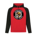 F2037 - Éperviers Wooba - Two-Tone Polyester Hoodie - Unisex 