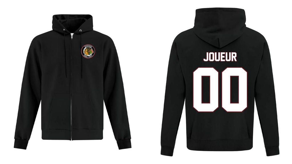 ATCF2600 - Éperviers Classic  - Full Zip Hoodie - Unisex