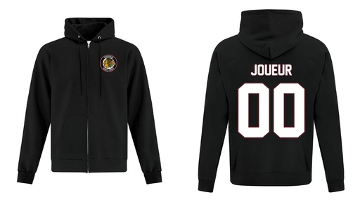 ATCF2600 - Éperviers Classic  - Full Zip Hoodie - Unisex