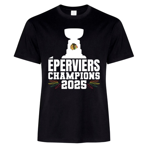 ATC2000 - Éperviers Champions 2025 - Ringspun Cotton T-Shirt - Coupe Homme